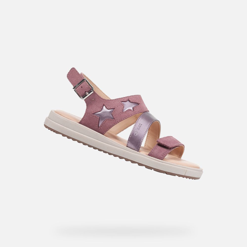 Sandalias Geox Menina Rosa - Rebecca - CWBEM5921